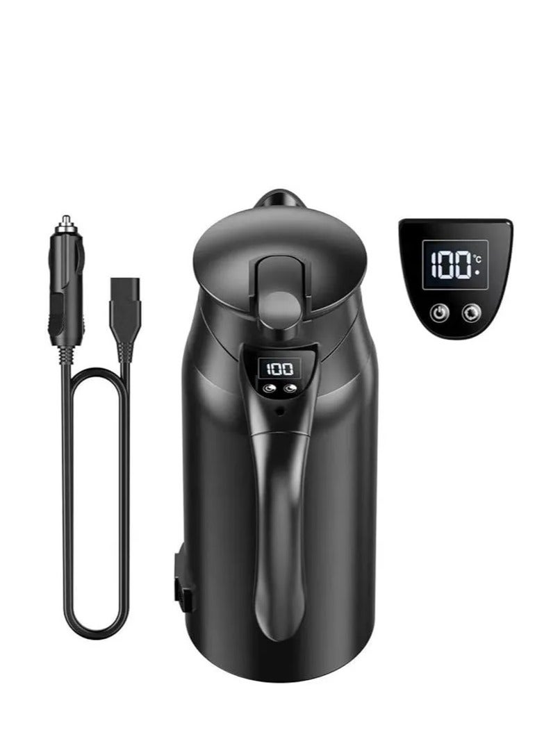 Denx Car Kettle 800ml Smart Travel Kettle, Dual Voltage 12V/24V, Digital Display, Stainless Steel Build, Fast Heating, Portable Electric Kettle for Travel and Road Trips - Image 5